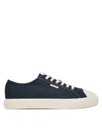 Trampki męskie - Calvin Klein Trampki Vulc Laceup Cv HM0HM02121 Granatowy - miniaturka - grafika 1