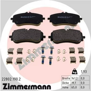 Klocki hamulcowe - komplet ZIMMERMANN 22802.190.2 - Klocki hamulcowe - miniaturka - grafika 1