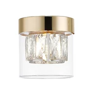 Lampy sufitowe - Zuma Line Gem C0389-01A-F7AC Plafon lampa sufitowa 1x28W G9 złoty/transparentny - miniaturka - grafika 1