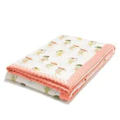 Koce i narzuty dla dzieci - La Millou Lekki Koc Minky - XL - Frogs - miniaturka - grafika 1