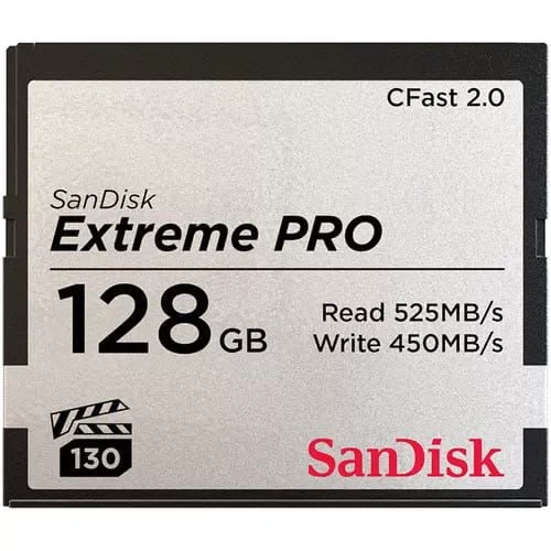 SanDisk CFast 2.0 128GB Extreme PRO VPG 130 525/450 MB/s