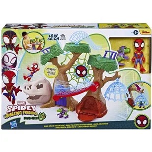 Zestaw figurek HASBRO Spidey i super-kumple Domek na drzewie Baza Dino-Webs F94775L0 - Figurki dla dzieci - miniaturka - grafika 1