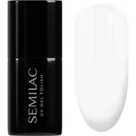 Lakiery do paznokci - Semilac 001 Strong White UV LED Lakier Hybrydowy 7ml 5901867972682 - miniaturka - grafika 1