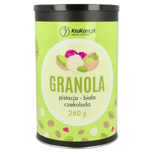 Granola pistacja z białą czekoladą 260g - Płatki śniadaniowe i musli - miniaturka - grafika 1