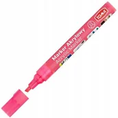 Kredki, ołówki, pastele i pisaki - Marker akrylowy ŚCIĘTY metaliczny neon   czerwony Toma - miniaturka - grafika 1