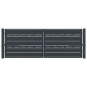 Bramy garażowe - Brama dwuskrzydłowa Udine + słupki 4x1.5 m automat Jarmex 5907377385301 - miniaturka - grafika 1