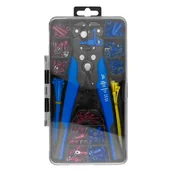 Przewody elektryczne - Zestaw zaciskarka + tuleje izolacyjne i końcówki przewodów 260szt. DPM - miniaturka - grafika 1