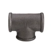 Łączniki, trójniki, kształtki - Trójnik czarny redukcyjny nakrętny 130R typ B1 3/4"x1/2"x3/4" Invena - miniaturka - grafika 1