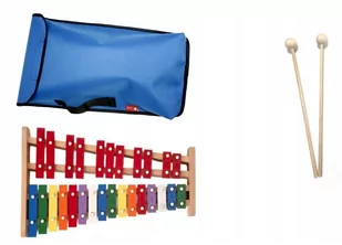 Dzwonki Chromatyczne 27-tonowe kolorowe + POKROWIEC + Klawes niebieski - Akcesoria do perkusji - miniaturka - grafika 2