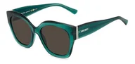 Okulary przeciwsłoneczne - Jimmy Choo LEELA/S Okulary Przeciwsłoneczne Green/Grey 55/20/145 donna - miniaturka - grafika 1
