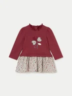 Sukienki i spódniczki dla dziewczynek - Mayoral Sukienka codzienna 2917 Bordowy Regular Fit - miniaturka - grafika 1