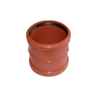 Inne akcesoria dekarskie - Mufa złączka do rury kanalizacji zewnętrznej 110 mm Poliplast - miniaturka - grafika 1