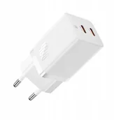 Ładowarki do telefonów - Ładowarka Baseus Ładowarka sieciowa GaN5 Pro 40W 2xUSB-C - biała - miniaturka - grafika 1