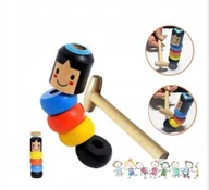 Klocki - Magiczna zabawka Drewniana niezniszczalna lalka ludzik magiczny drewniany - miniaturka - grafika 1