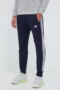 adidas spodnie dresowe bawełniane kolor granatowy z aplikacją - Spodnie męskie - miniaturka - grafika 1