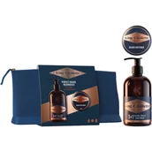 Zestawy kosmetyków męskich - Zestaw prezentowy męski Gillette King C. Gillette Szampon do brody 350 ml + Balsam do brody 100 ml (8700216534284) - miniaturka - grafika 1