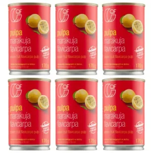 Quality Food Pulpa z marakui Zestaw 6 x 170 g - Owoce w puszkach i słoikach - miniaturka - grafika 1