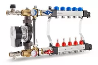 Akcesoria grzewcze - Rozdzielacz InoxFlow z układem mieszającym (seria USFP) - 10 obwodów - miniaturka - grafika 1