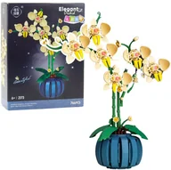 Klocki - Klocki Konstrukcyjne Orchidea Storczyk W Doniczce Żółta 766 el. LEAN Toys - miniaturka - grafika 1