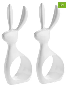 Koziol Obręcze (2 szt.) w kolorze białym na serwetki - 5 x 13 cm - Pozostałe akcesoria kuchenne - miniaturka - grafika 1