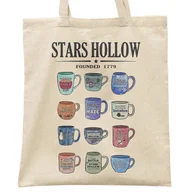 Torby i wózki na zakupy - Torba bawełniana na zakupy Gilmore Girls Stars Hollow Dla Fanów Serialu - miniaturka - grafika 1