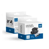 Uchwyty samochodowe do telefonów - BLUE STAR uchwyt samochodowy AUTO LOCK X2 do kratki wlotu czarny - miniaturka - grafika 1
