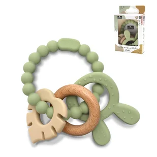 LORELLI RABBIT - GRYZAK ZABAWKA GREEN - Gryzaki dla dzieci - miniaturka - grafika 1