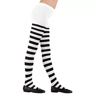 Rajstopy - Widmann 01228 rajstopy w paski, 70 DEN, dziewczęce, czarne/białe, 4-6 lat - miniaturka - grafika 1