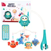 Karuzele dla niemowląt - DLA NAJMŁODSZYCH KOŁYSANKA W NIEBIESKIM STEROWANA - miniaturka - grafika 1