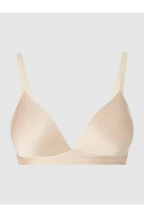 Biustonosz koszulkowy z satyny bez fiszbin, model Satin Deluxe - Hanro - Biustonosze - miniaturka - grafika 1