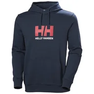 Bluzy sportowe męskie - Męska bluza Helly Hansen HH Logo Hoodie Rozmiar: M / Kolor: ciemnoniebieski - miniaturka - grafika 1