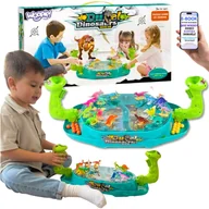 Zabawki interaktywne dla dzieci - BITWA DINOZAURÓW Gra dla Dzieci 3+ Strzelanka z Figurkami Dinozaurów i Kulami Zabawka Bez Baterii PREZENT DLA CHŁOPCA + EBOOK-2 - miniaturka - grafika 1