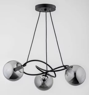 Velta lampa wisząca 3xE14 czarna/chrom 62344 - Lampy sufitowe - miniaturka - grafika 1