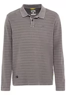 Koszulki męskie - camel active Męski 409865/1P01 T-shirt męski, szary (Stone Gray), S, Stone Gray, S - miniaturka - grafika 1