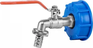 Bradas Zestaw - IBC nakrętka S60x6, kran z wyjściem na GZ 3/4`, wtyk na wąż 1/2` i nypel IBCS60-KK04123413Z - Inne akcesoria do nawadniania - miniaturka - grafika 1
