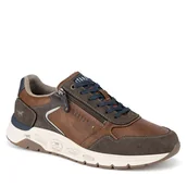 Sneakersy męskie - Sneakersy Mustang 4200-301 Brązowy - miniaturka - grafika 1