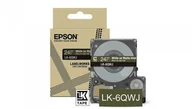 Taśmy do drukarek barwiące - EPSON Matte Tape Khaki/White 24mm 8m LK-6QWJ - miniaturka - grafika 1