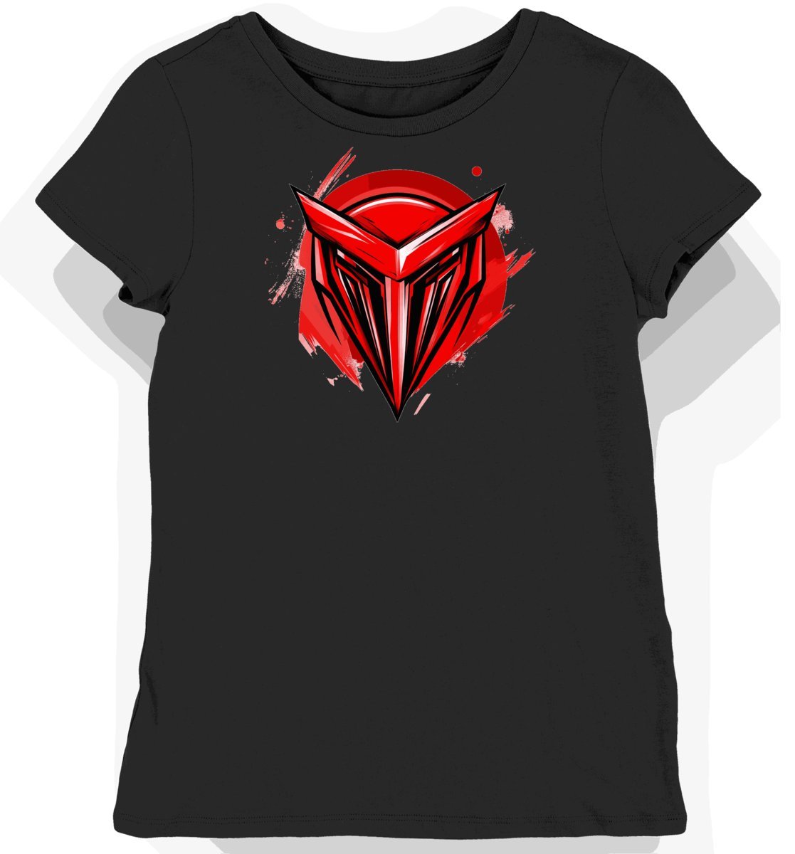 Koszulka damska czarna z nadrukiem drużyny esportowej S