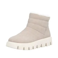 Kozaki damskie - Rieker Damskie W2070 krótkie kozaki, beżowe, 38 EU, beżowy, 38 EU - miniaturka - grafika 1