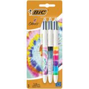 Długopisy - BIC Długopis 4 Colours Message Tie Dye 3szt - miniaturka - grafika 1