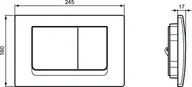 Przyciski spłukujące - Ideal Standard ProSys Solea Przycisk WC biały R0108AC - miniaturka - grafika 1