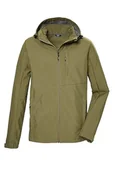 Kurtki męskie - killtec Męska kurtka softshellowa/kurtka outdoorowa z kapturem KOS 103 MN SFTSHLL JCKT, zielony mech, XL, 42814-000 - miniaturka - grafika 1