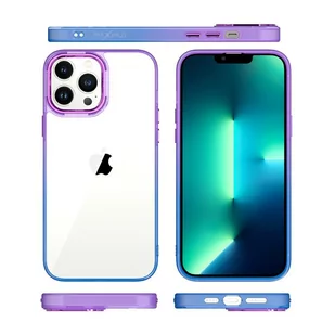 Etui Rainbow Tęczowe do iPhone 14 Pro Max fioletowo-niebieski - Etui i futerały do telefonów - miniaturka - grafika 3
