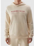 Bluzy męskie - 4F BLUZA MĘSKA Z KAPTUREM NIEROZPINANA BEŻ M1012 ROZMIAR 3XL - miniaturka - grafika 1