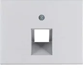 Klawisze i ramki - Hager polo K.5 Element centralny do gniazda przyłączeniowego UAE pojedynczego 14077003 14077003 - miniaturka - grafika 1