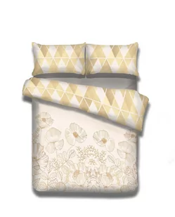 AmeliaHome AmeliaHome - Pościel Flanelowa - Snuggy - Golden Poppy 135x200cm*2 + 80x80*2 - Pościel - miniaturka - grafika 2