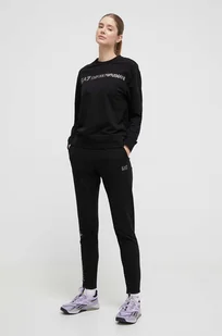 EA7 Emporio Armani dres damski kolor czarny - Dresy damskie - miniaturka - grafika 1