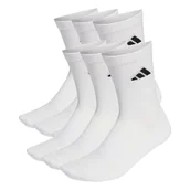 Skarpetki dla dzieci - Skarpetki adidas Cushioned Crew Socks 6 Pair Pack White/White/Black XS - miniaturka - grafika 1