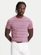 Koszulki męskie - Polo Ralph Lauren T-Shirt 710938134010 Czerwony Custom Slim Fit - miniaturka - grafika 1