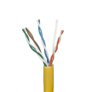 Patchcord UTP 5e ALANTEC KIU5LINKA100Y, 100 m - Pozostałe akcesoria sieciowe - miniaturka - grafika 1
